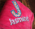 Personalized Dog Blanket Microfleece with name and initial for pets or babies