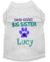 Personalized Pregnancy Announcement Dog Shirt - Big Sister To Be Dog Shirt - Embroidered Sister Pet Shirt - Baby Announcement Dog Tee