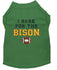 North Dakota Bison NDSU Dog Shirt - Bison Dog Shirt - Dog Tee - Custom Dog T Shirt - Bison Football - NDSU - Embroidered Dog Shirt