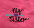 Personalized Big Sister Dog Shirt - Custom Big Sister Dog Shirt - Embroidered BSister  Pet Shirt - Personalized Big Sister Dog Tee - Tank