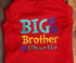 Personalized Big Brother Dog Shirt - Custom Big Brother Dog Shirt - Embroidered Brother Pet Shirt - Personalized Big Brother Dog Tee - Tank