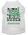 Dog St. Patrick's  Shirt - Good Luck Charm - Personalized Dog Shirt - Lucky Dog - St. Patty's Dog Clothes  - Custom Dog Shirt - Shamrock