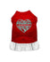 Dog Valentines Dress - Personalized Dog Dress - Dog Dress with Name - Dog Clothes - Valentine Dog Clothes - Heart - Custom Dog Dress