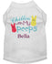 Peeps Easter Dog Shirt - Chillin with my Peeps - Personalized Easter Dog Tee - Custom Dog Shirt - Dog Shirt - Dog Holiday Clothes