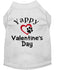 Dog Valentines Clothes - Yappy Valentines Dog Shirt - Personalized Dog Shirt - Dog Holiday Clothes - Valentine Dog Clothes - Heart Shirt