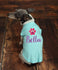 Personalized Dog Shirt - Custom Dog Shirt - Dog Paw Print Name T Shirt - Custom Name Dog Tee - Puppy Clothing - Embroidered Name Dog Shirt