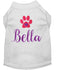 Personalized Dog Shirt - Custom Dog Shirt - Dog Paw Print Name T Shirt - Custom Name Dog Tee - Puppy Clothing - Embroidered Name Dog Shirt