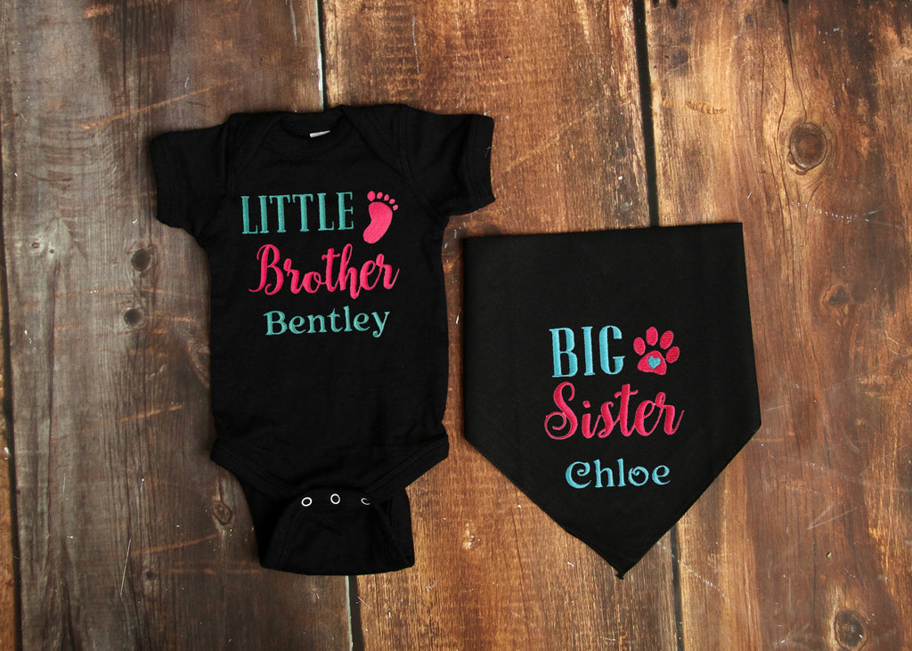 Personalized big sister little sister outlet outfits