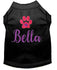 Personalized Dog Shirt - Custom Dog Shirt - Dog Paw Print Name T Shirt - Custom Name Dog Tee - Puppy Clothing - Embroidered Name Dog Shirt