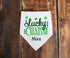 St. Patrick's Personalized Dog Bandana  Lucky Charm - Green Dog Scarf- St. Patty's Dog Clothes  - Custom Dog - Shamrock - St Pattys Day