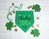 St. Patrick's Personalized Dog Bandana  Lucky Charm - Green Dog Scarf- St. Patty's Dog Clothes  - Custom Dog - Shamrock - St Pattys Day