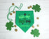 St. Patrick's Personalized Dog Bandana  Kiss Me I'm Irish - Green Dog Scarf- St. Patty's Dog Clothes  - Custom Dog - Shamrock