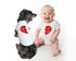 Best Friends Dog Baby Set Baby and Dog Matching Shirts Personalized Outfits Baby and Dog Brother Set- Big Brother Dog- Dog Baby Sibling