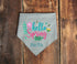 Spring Personalized Dog Bandana - Hello Spring - Summer Dog Bandana - Dog Neck Scarf - Custom Dog Bandana - Personalized Dog Bandana