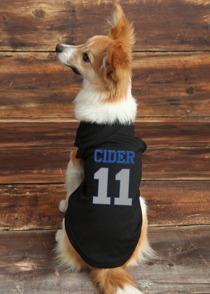 Custom Name Jersey Pet, Embroidered Name Number Sports Team Shirt, Foo –  Whiskers World