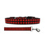 Buffalo Check Ribbon Nylon Dog Collar or Leash - Ribbon Dog Collar - Nylon Dog Leash - Matching Collar and Leash - Washable Dog Collar