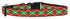 Christmas Argyle Ribbon Nylon Dog Collar or Leash - Ribbon Dog Collar - Nylon Dog Leash - Matching Collar and Leash - Washable Dog Collar