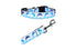 Blue Dolphins Ribbon Nylon Dog Collar or Leash - Ribbon Dog Collar - Nylon Dog Leash - Matching Collar and Leash - Washable Dog Collar