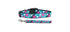 Aqua Love Ribbon Nylon Dog Collar or Leash - Ribbon Dog Collar - Nylon Dog Leash - Matching Collar and Leash - Washable Dog Collar