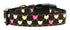 Argyle Hearts Ribbon Nylon Dog Collar or Leash - Ribbon Dog Collar - Nylon Dog Leash - Matching Collar and Leash - Washable Dog Collar