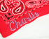 Personalized Dog Bandana, Name Chainstitch Embroidered bandana, Paisley Dog Neck Scarf, Custom Embroidered, Chainstitch Embroidery