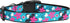 Aqua Love Ribbon Nylon Dog Collar or Leash - Ribbon Dog Collar - Nylon Dog Leash - Matching Collar and Leash - Washable Dog Collar