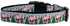 Aqua Santa Ribbon Nylon Dog Collar or Leash - Ribbon Dog Collar - Nylon Dog Leash - Matching Collar and Leash - Washable Dog Collar