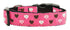 Argyle Hearts Ribbon Nylon Dog Collar or Leash - Ribbon Dog Collar - Nylon Dog Leash - Matching Collar and Leash - Washable Dog Collar