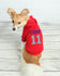 Custom Name Jersey Hoodie Pet, Embroidered Name Number Personalized Dog Hoodie Custom Cat Shirt Custom Name Dog Sweatshirt, Puppy Clothing,